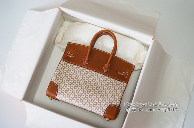 Hermes女包 愛馬仕新款拼接鉑金 Hermes內縫Birkin手提包  tdh2231